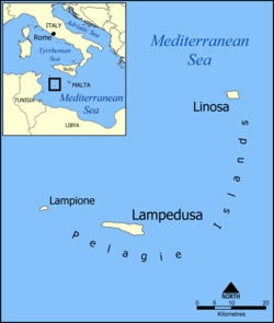 Mappa del Canale di Sicilia