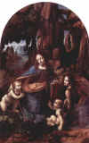 Foto Leonardo Vergine delle rocce Londra 1495-1508-  Nat.Gal..jpg (253327 byte)