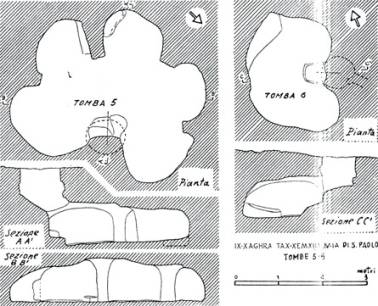 06 a Piante delle tombe 5-6 di Xemxija