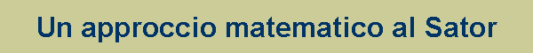 Sator matematico